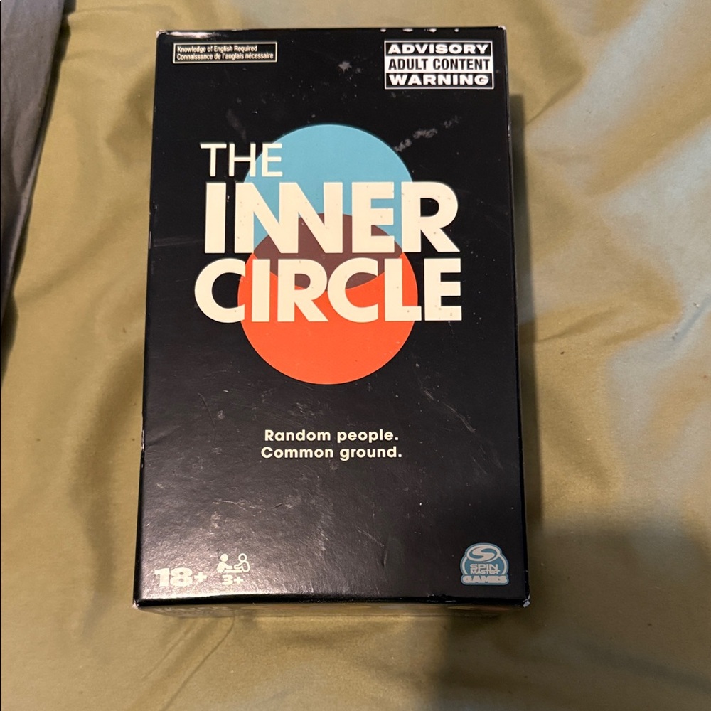 The Inner Circle Party Card Game - Black with Blue & Orange Design
